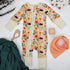 Organic Cotton Baby Pajamas 2-Way Zip Front Zipper Sleeper, Lilly Organic Earthy Clothing
